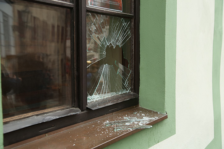 A2B Glass are able to board up broken windows while they are being repaired in Bolton.